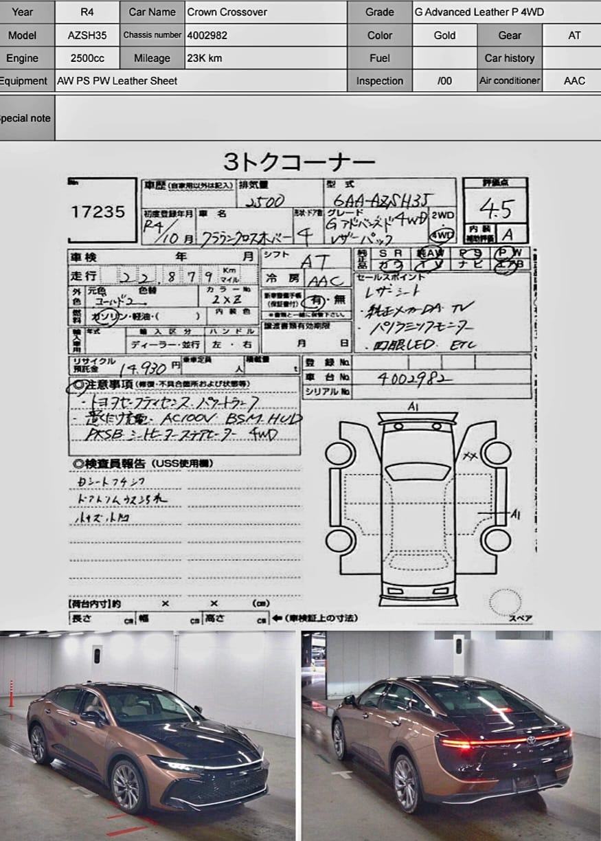 
								TOYOTA CROWN HYBRID 2022 full									
